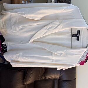 Ashley Stewart White Blazer Suit Jacket